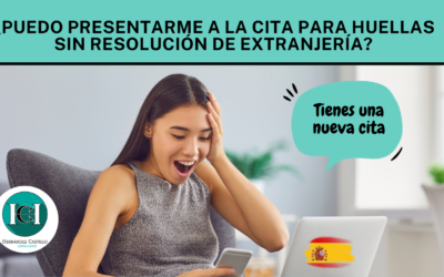 ¿Puedo presentarme a la cita para huellas sin Resolución de Extranjería?