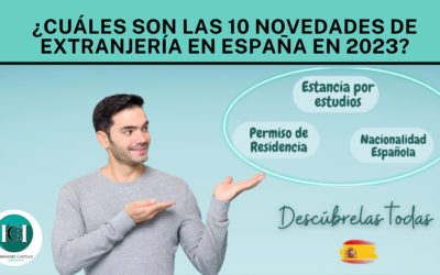 ¿Cuáles son las 10 novedades de extranjería en España en el 2023?