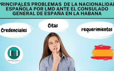 Principales problemas de la Nacionalidad Española por LMD ante el Consulado General de España en La Habana
