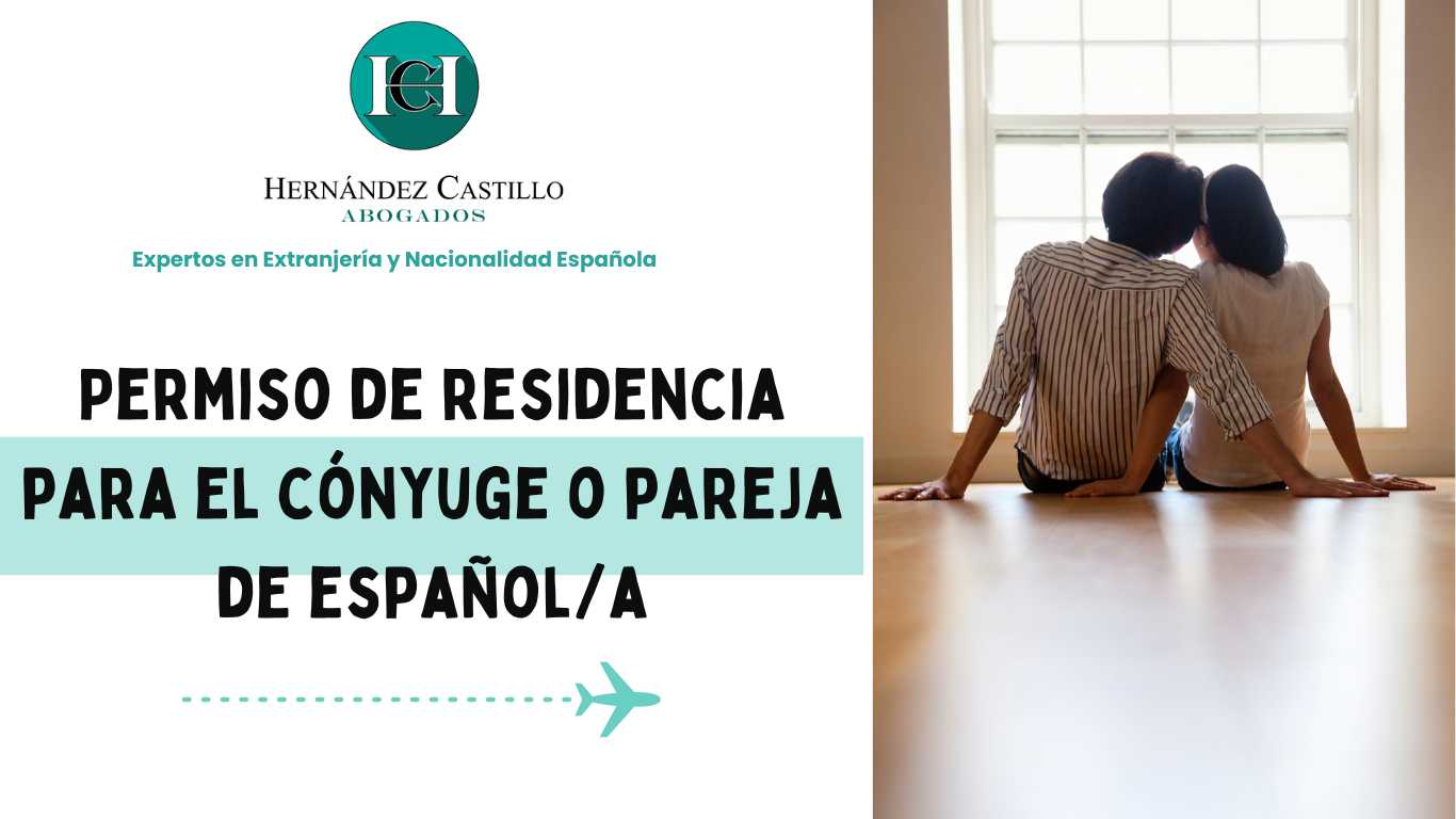 residencia para el cónyuge o pareja de español