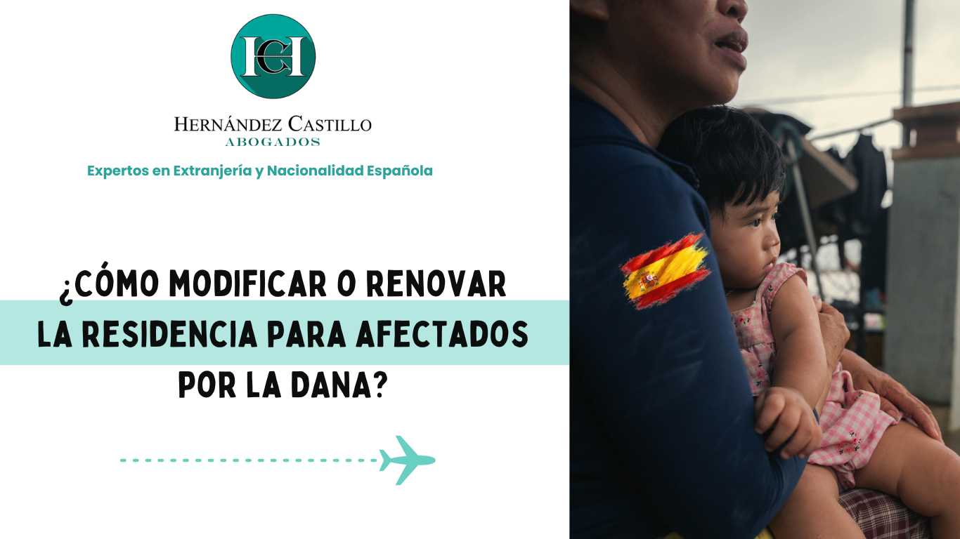 ¿Cómo modificar o renovar la residencia para afectados por la DANA?